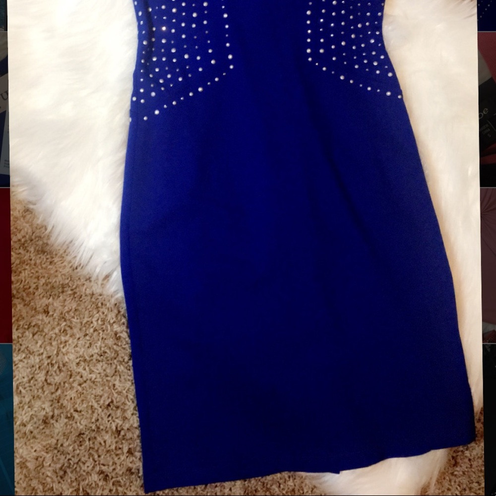 NWT navy & studded PHILOSOPHY dress  - Picture 7 of 7